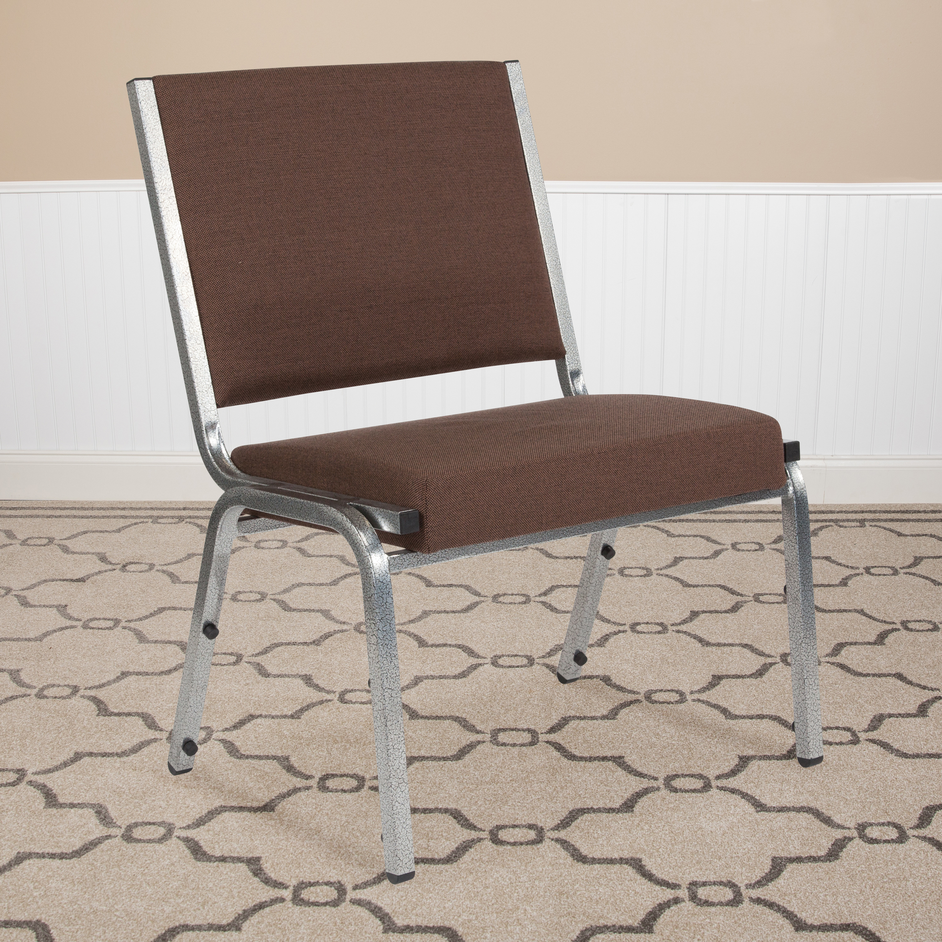 Flash Furniture HERCULES Series 1000 lb. Rated Brown Antimicrobial Fabric Bariatric Medical Reception Chair - image 2 of 6