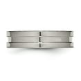 thumbnail image 3 of Titanium Polished 6mm Grooved Band, 3 of 8