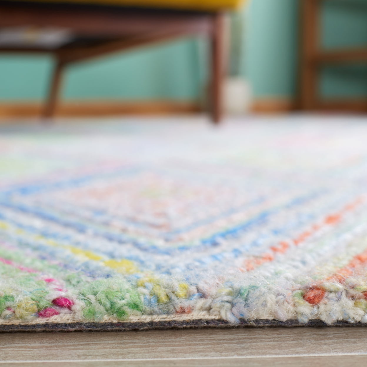 SAFAVIEH Metro Bronte Diamond Area Rug, Blue/Green, 8' x 10'