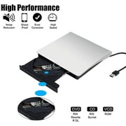 ASKITO External DVD CD Drive Compatible for Laptop USB 3.0 External DVD-RW Player CD Drive, Optical Burner Writer Rewriter for Mac Computer