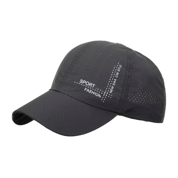 Unisex Visor Hat CQXIDFH Unisex Breathable Baseball Cap, Fashion Hip Hop Sun Hat, Lightweight Headwear for Beach, Mountain Climbing & Outdoor Sports, Cowboy Hat (Dark Gray, One Size)