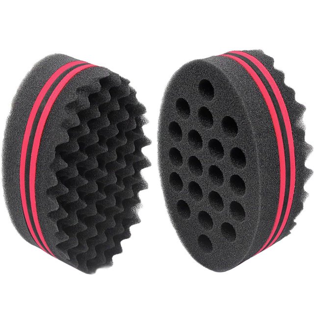 AIR&TREE Cepillo mágico de esponja para peluquero para ondas, rastas, bobinas y rizos afro, herramienta para el cuidado del cabello con diámetros de 7 y 16 mm (1 unidad)
