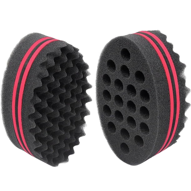 AIR&TREE Cepillo mágico de esponja para peluquero para ondas, rastas, bobinas y rizos afro, herramienta para el cuidado del cabello con diámetros de 7 y 16 mm (1 unidad)