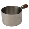 thumbnail image 3 of Taza para salsa de cocina Taza para salsa profesional de acero inoxidable 304 con asa para cocinar banquetes picnic al aire libre Plata 250 ml, 3 of 5