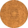 thumbnail image 1 of Ahgly Company Indoor Round Oriental Orange Industrial Area Rugs, 5' Round, 1 of 4