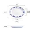 thumbnail image 2 of Excellante Lotus Melamine Dinnerware Collection 28 oz, 14 1/8" x 10 5/8" Deep Platter, Comes in Dozen, 2 of 3