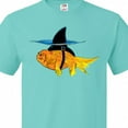 thumbnail image 4 of Inktastic Funny Goldfish with Shark Fin T-Shirt, 4 of 5
