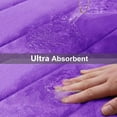 thumbnail image 5 of Memory Foam Bath Mat Rug, 24" x 16", Ultra Soft and Non-Slip Bathroom Rugs, Water Absorbent and Machine Washable Bath Rug for Bathroom, Shower, and Tub, Purple, 5 of 6