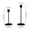 thumbnail image 5 of Metal Taper Candle Holders - Black Decor Set of 2, 5 of 11