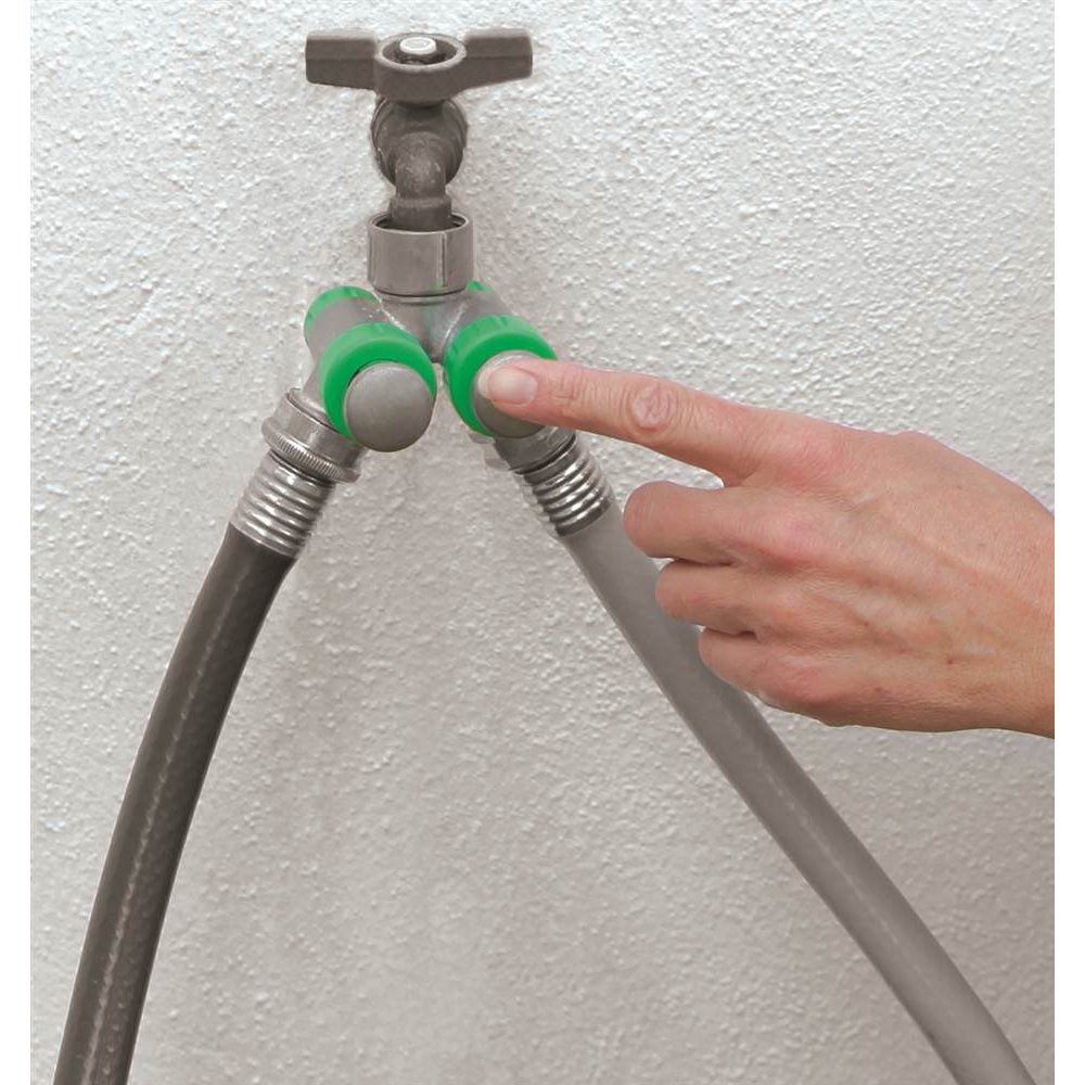 PusH20 Finger Push Garden Hose Splitter