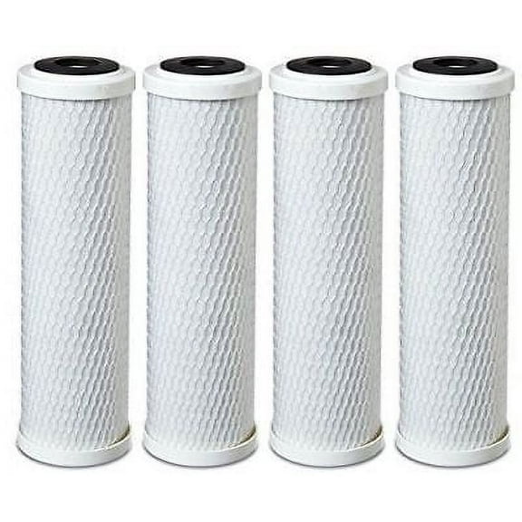CFS COMPLETE FILTRATION SERVICES EST.2006 4-Pack Universal 10 Inch Carbon Block Whole House Water Filters