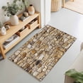 thumbnail image 2 of Brick 2x3ft Non Slip Area Rug Abstract Multi Colored Brick Wall Photo Washable&nbsp;Soft Area Rugs for Living Room, Indoor&nbsp;Circle Carpet for Bedroom Dining Room Kitchen, 2 of 9