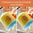 thumbnail image 6 of (2 pack) HTVRONT Sublimation Sticker Paper - 20 Pcs 8.5" x 11" Glossy Transparent Waterproof Sublimation Stickers transparent, 6 of 8