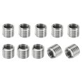 thumbnail image 1 of Unique Bargains Adaptateurs de Filetage Manchon Écrou Réducteur 10 Pcs M12x1.75 Mâle à M10x1.5 Femelle Écrou de Réparation 10mm, 1 of 7