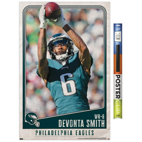 NFL Philadelphia Eagles - DeVonta Smith 22 Wall Poster, 22.375" x 34"