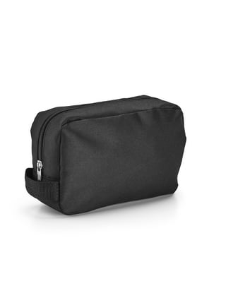 Clear Handbag Purse Organizer, Zippered PVC Bag, Black Trim, Unisex