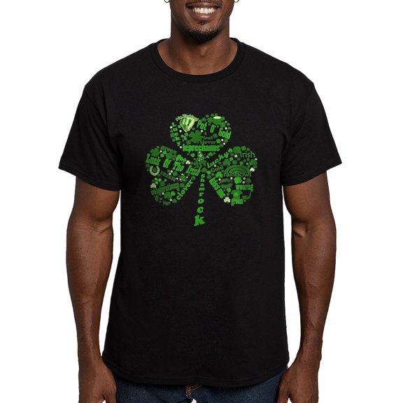 CafePress - St Paddys Day Shamrock Men's Fitted T Shirt (Dark) - Men's Fitted T-Shirt