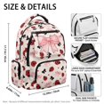 thumbnail image 6 of HUIACONG Ladybug Bow School Backpack for Boys Girls Ages 6-18 Water Resistant Multi Pocket Padded Adjustable Straps Large Capacity Bookbag for Elementary Middle High School Daily Use, 6 of 7