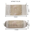 thumbnail image 2 of DK Homewares Indian Jacquard Brocade Silk Bolster Throw Pillows For Couch Cylindrical Hotdog Grey Yoga Masand Home Decor Living Room Elephant Traditional Throw Cushion Cover 76x38 cm - 1 Pc, 2 of 3