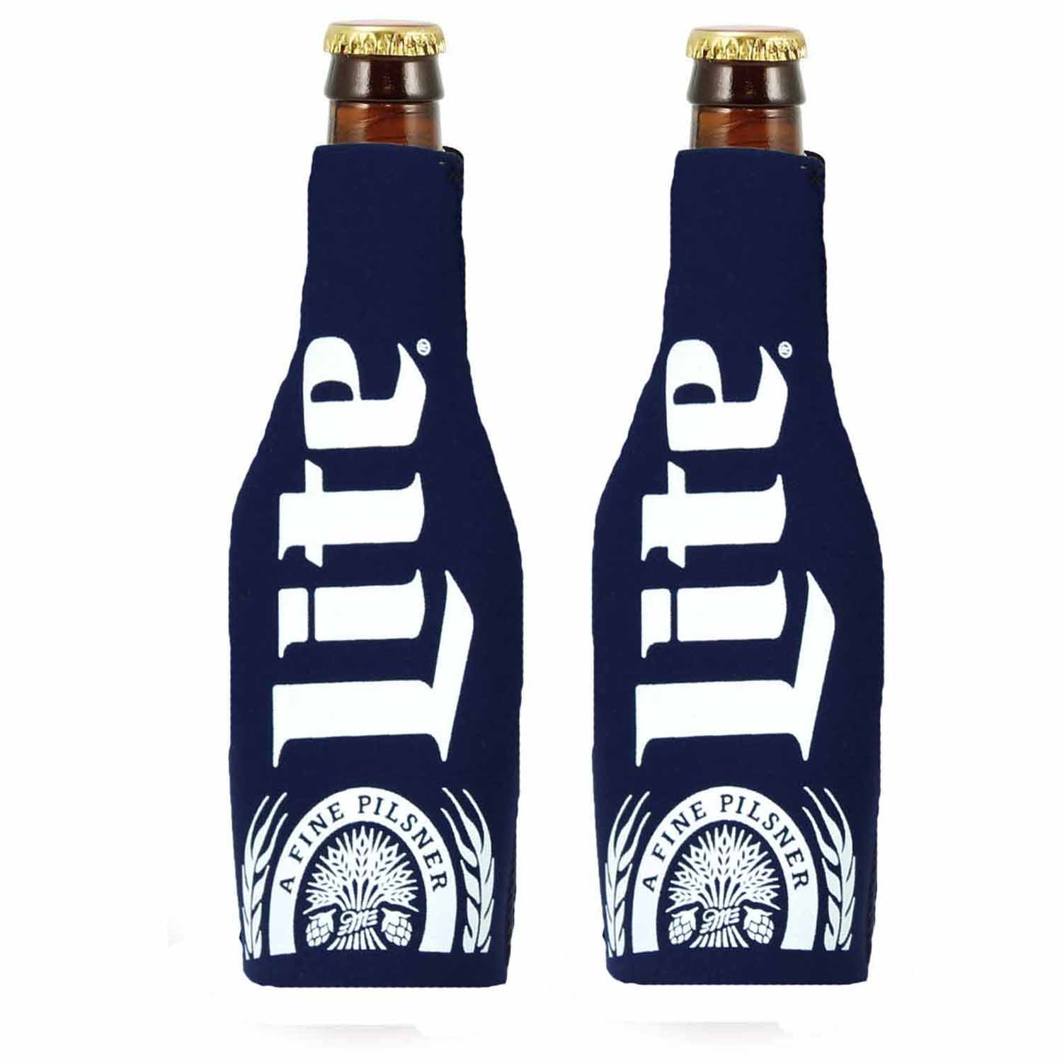 Kolder Beer Bottle Beverage Holder Cooler Sleeves (Miller LightDouble