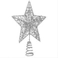 thumbnail image 6 of Christmas Tree Topper,8" Christmas Tree Star Toppers for Christmas Decoration,Silver 3D Hollow Glitter Star for Xmas Decorations, 6 of 6