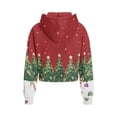 thumbnail image 2 of Chririnla Christmas Trees Quarter Zip Up sweatshirt for kids with Pocket Girls Half Zipper Sweatshirt kids Half Zipper Sweatshirts Size 5-6, 2 of 7