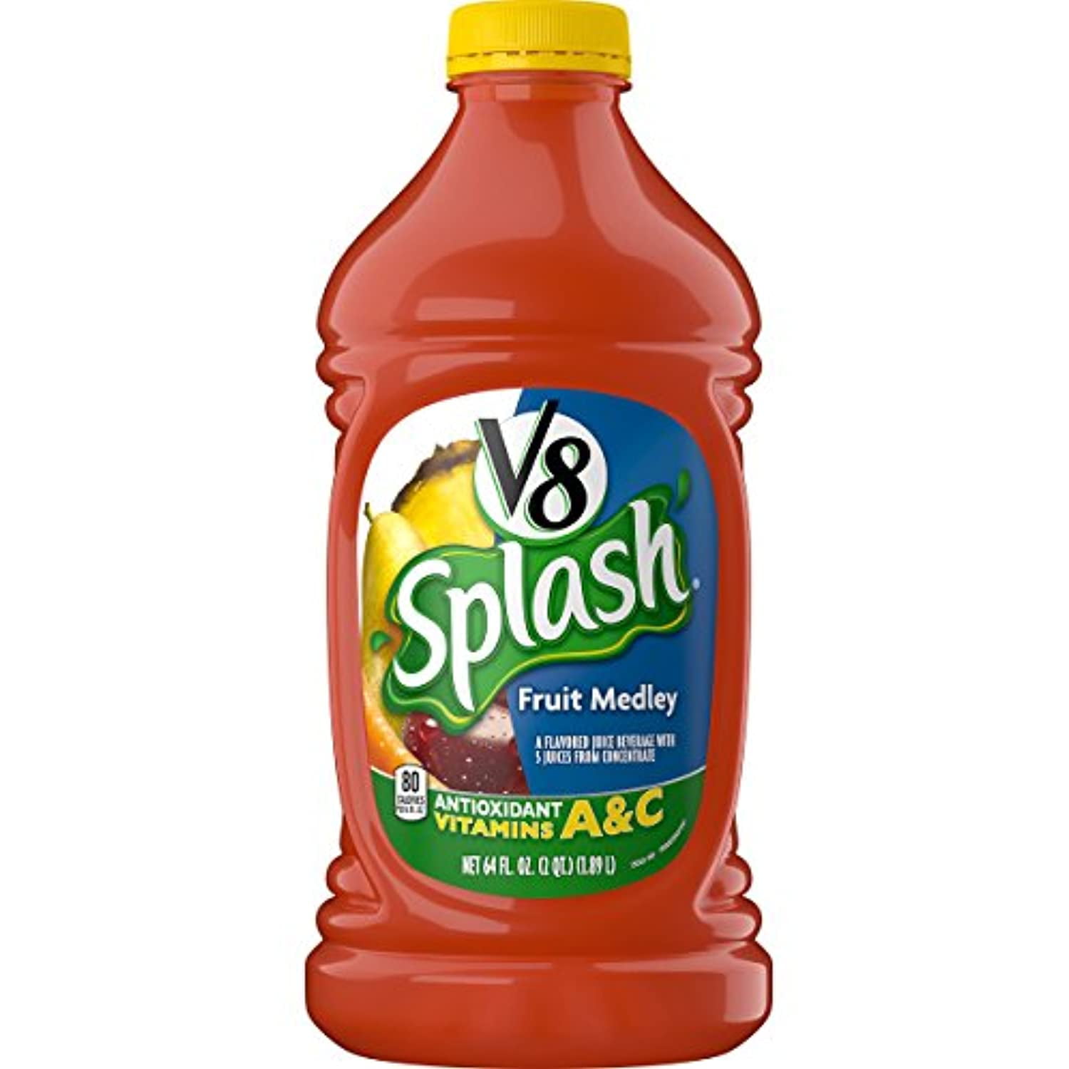 V8 Splash Fruit Medley, 64 oz. Bottle (Pack of 6) Fruit Mdeley