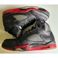 thumbnail image 4 of Ni - ke Ni - ke Air Jordan 5 Retro Satin Bred Black Red Mens 11 136027-006 Sneakers Shoes, 4 of 5