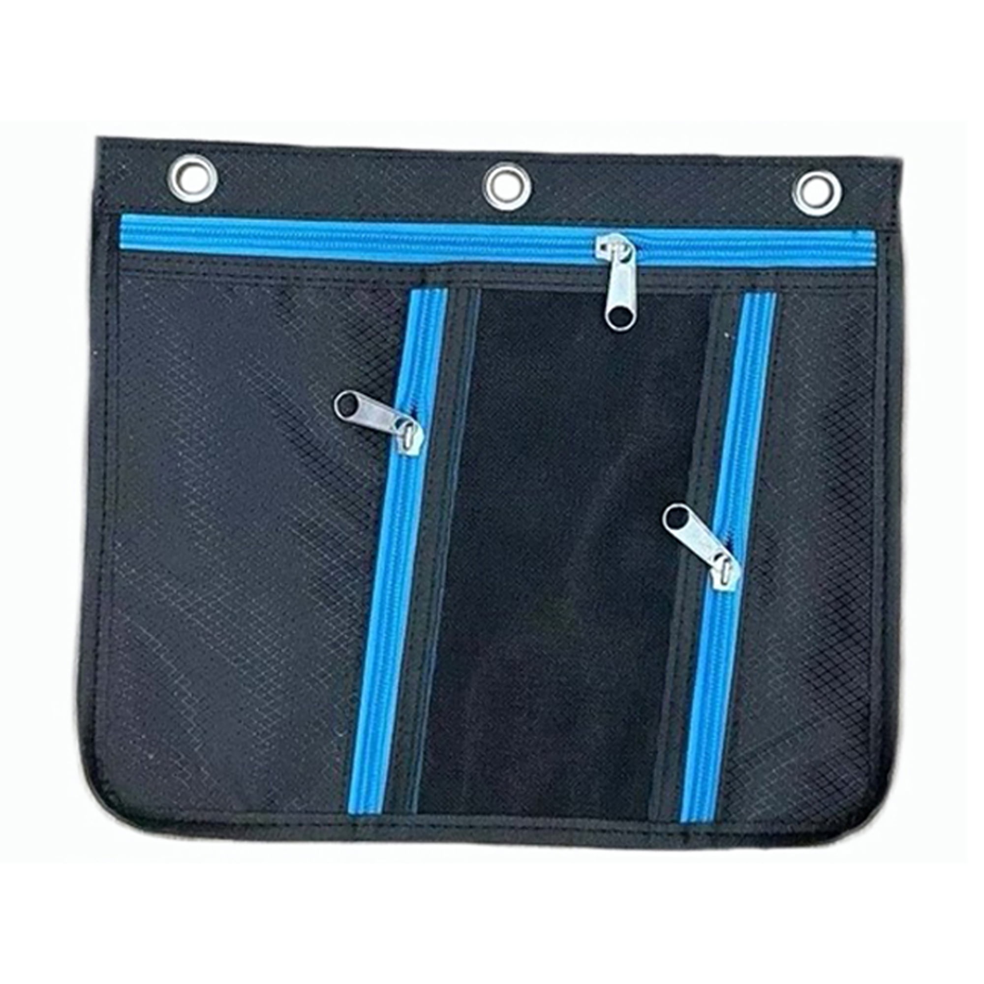 Charles Leonard Expanding Pencil Pouch, 3 Pocket, Assorted Colors, 24 Count