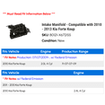 thumbnail image 2 of Intake Manifold - Compatible with 2010 - 2013 Kia Forte 2011 2012, 2 of 2