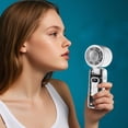 thumbnail image 6 of Portable Handheld Turbo Fan, 2025 New USB Desk Fan with Type C Fast Charging 3600mAh Rechargeable Battery Foldable, 3 IN 1 Mini Personal Fan for Outdoor Activities, Travel, Beach, U.S_ Fast Shipping, 6 of 6
