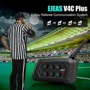 1 Set EJEAS V4C Football Referee Bluetooth Headset Intercom