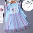 thumbnail image 1 of Vestidos de otoño Niñas Vestidos Frozen Elsa Vestidos Fiesta de cumpleaños Traje de princesa de manga larga Teen Children's Prom Dress2T Gao Jinjia LED, 1 of 2