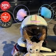 thumbnail image 2 of Casco de cola de caballo para motocicleta, casco de bicicleta, trenzas, colas de pelo, se utilizan para cualquier casco/ventosa Reus, 2 of 5