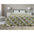 thumbnail image 1 of Leaves Down Alternative Comforter, Tropical Theme Exotic Motifs Colorful Dotted Mosntera Leaf Pattern Art Print, Microfiber Quilt for All Season, 5 Sizes, Multicolor, by Ambesonne, 1 of 3