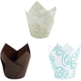 thumbnail image 3 of 150 tazas para tartas, 50 nubes verdes, 50 nubes de oro blanco, 50 nubes de café dorado. Ormromra MZQ-0698-2, 3 of 9