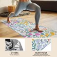 thumbnail image 4 of Pioneer Flower Floral Print Pattern Hot Yoga Mat Towel Non Slip for Hot Yoga - Quick-Drying Yoga Mat Cover with 4 Corner Pockets with Travel Bag - Hot Yoga Towel Non Slip 74"x26", 4 of 6