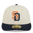 thumbnail image 2 of Men's New Era Cream/Obsidian San Diego Padres 2026 City Connect Low Profile 59FIFTY Fitted Hat, 2 of 5