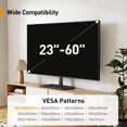 thumbnail image 2 of Perlegear Tabletop TV Stand, Universal TV Stand for 23-60 Inch LCD LED OLED TVs, Height Adjustable TV Base Stand with Tempered Glass Base Cable Management,VESA 400x400mm, PGTVS02 C108, 2 of 3
