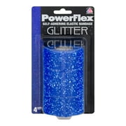 PowerFlex Self-Adhering Elastic Bandage Glitter, Blue, 1.0 CT