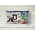 thumbnail image 2 of Entlebucher Mountain Dog Cozy Christmas Throw Pillow 12 in x 16 in, 2 of 4