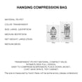 thumbnail image 2 of Bolsa De Compresión Para Colgar Ropa, Bolsa De Almacenamiento, Transparente, Grande, Gruesa, Abrigo De Plumón, Bolsa De Vacío De Bombeo, Bolsa De Clasificación De Ropa Scienceny HA025423-00, 2 of 6
