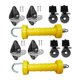 thumbnail image 4 of 2 Piezas Manija de Cerca Eléctrica Juego de Puerta Aisladores Anclas Accesorios para Ganadería Funcional Resorte Interno Material Duradero Adecuado para Instalaciones en Jardín Rancho, 4 of 9