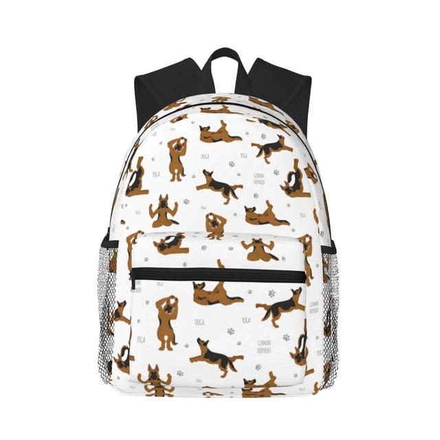 Balery German Shepherd Dog Mochila para Mujeres y Hombres, Mochila Ligera Casual para Viajes, Mochila Clásica Básica para la Universidad