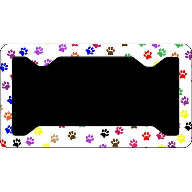 Paw print hotsell license plate