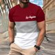thumbnail image 4 of Mens Casual Pantalones Cortos Cuello Redondo Patchwork Impresión Suéter Blusa de Fitness, Camisetas para Hombre, 4 of 4