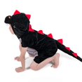 thumbnail image 1 of Disfraz de dinosaurio Kugurumi para niños, disfraz de Cosplay para niños, verde y negro, fiesta escolar, juego de rol para estudiantes, 1 of 4