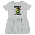 thumbnail image 3 of Inktastic Pickle Lover Funny Powered by Pickles Girls Toddler Dress, 3 of 5