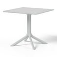 thumbnail image 4 of WestinTrends Playa 31.5" Square Outdoor Plastic Resin Patio Dining Table for 4, Gray, 4 of 12