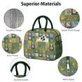 thumbnail image 4 of Flower Lunch Bag for Women Men Reusable Insulated Lunch Bags, Leakproof Cooler Food Lunch Tote Bag, Large Capacity Lunch Box for Work School Travel Picnic, 4 of 7